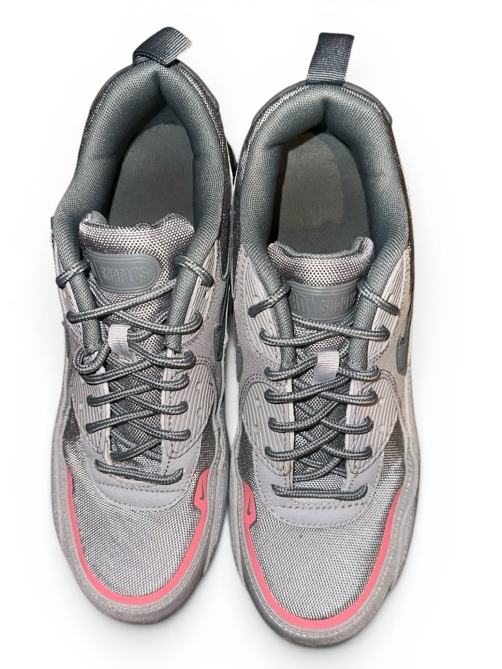 Nike Air Max 90 Surplus Wolf Grey/Cool Grey-Pink Salt Mens Size 8 - Picture 7 of 9